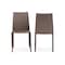 Baxton Studio Rockford Taupe Bonded Leather Upholstered Dining Chair, PK2 119-6659 - alternate 1
